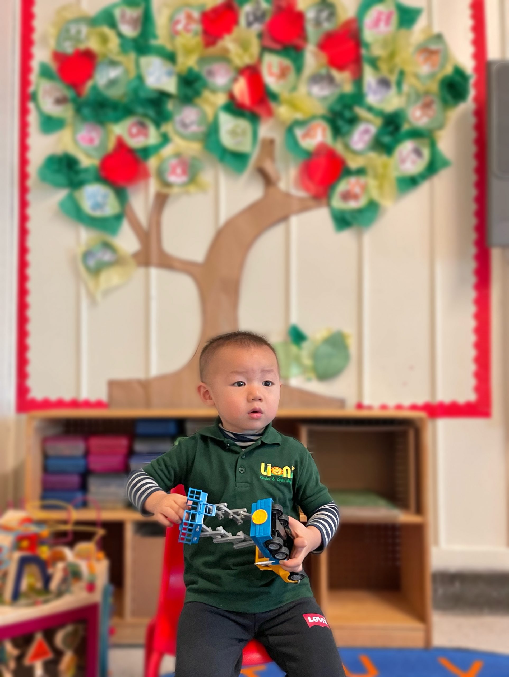 child with toy